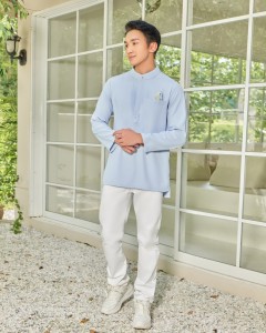 FLORESA KURTA (MEN) - BABY BLUE