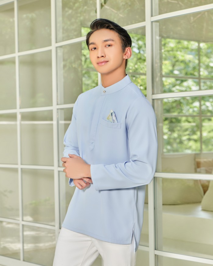 QALEESYA KURTA (MEN) - BABY BLUE