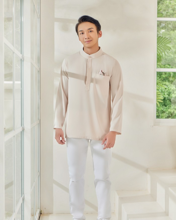 QALEESYA KURTA (MEN) - BEIGE