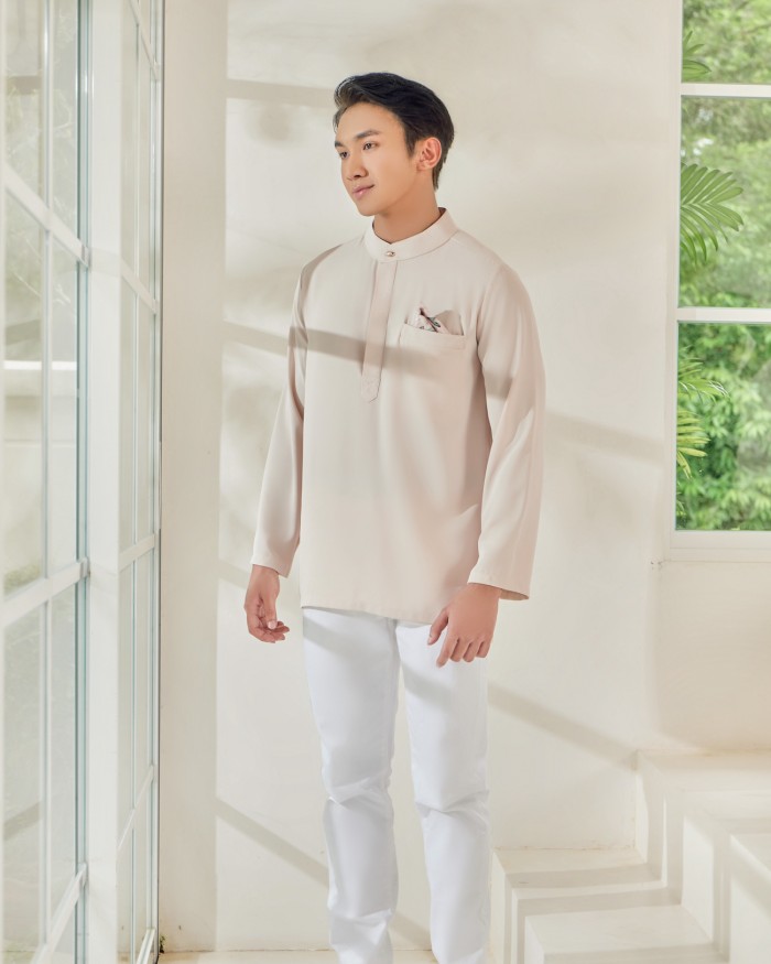 QALEESYA KURTA (MEN) - BEIGE