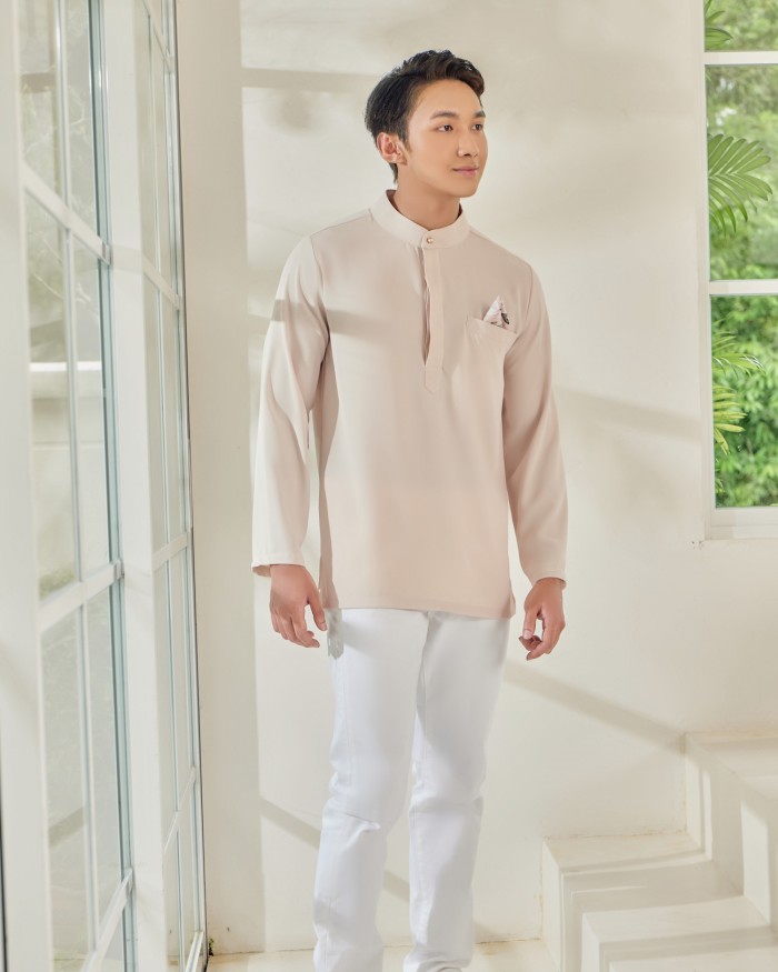 QALEESYA KURTA (MEN) - BEIGE