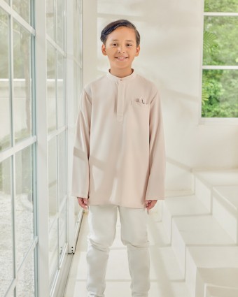 QALEESYA KURTA (KID) - BEIGE