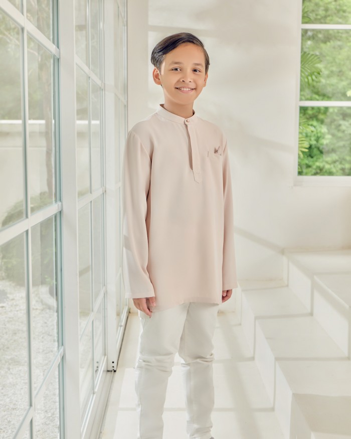 QALEESYA KURTA (KID) - BEIGE