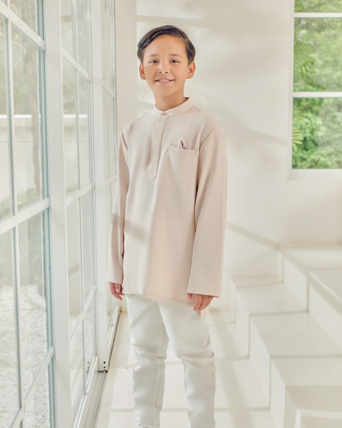 QALEESYA KURTA (KID) - BEIGE