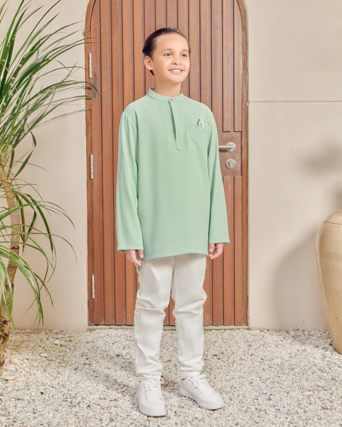 WANIE KURTA (KID) - MINT GREEN