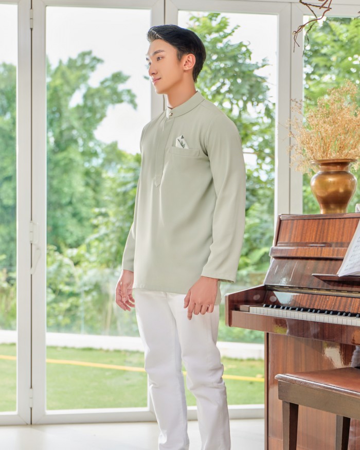 VIERRA KURTA (MEN) - SAGE GREEN