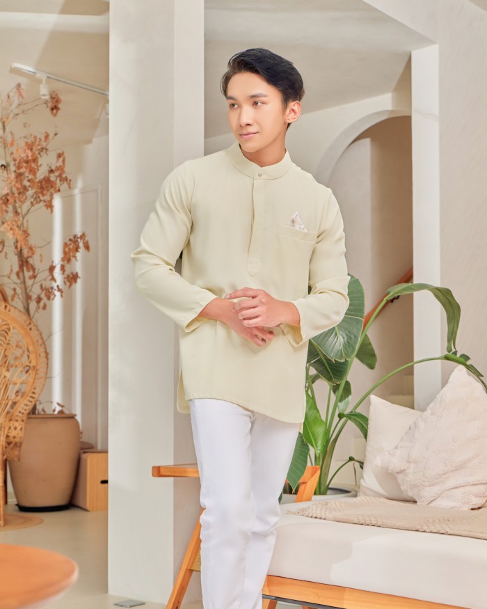 QAYLA KURTA (MEN) - SOFT YELLOW