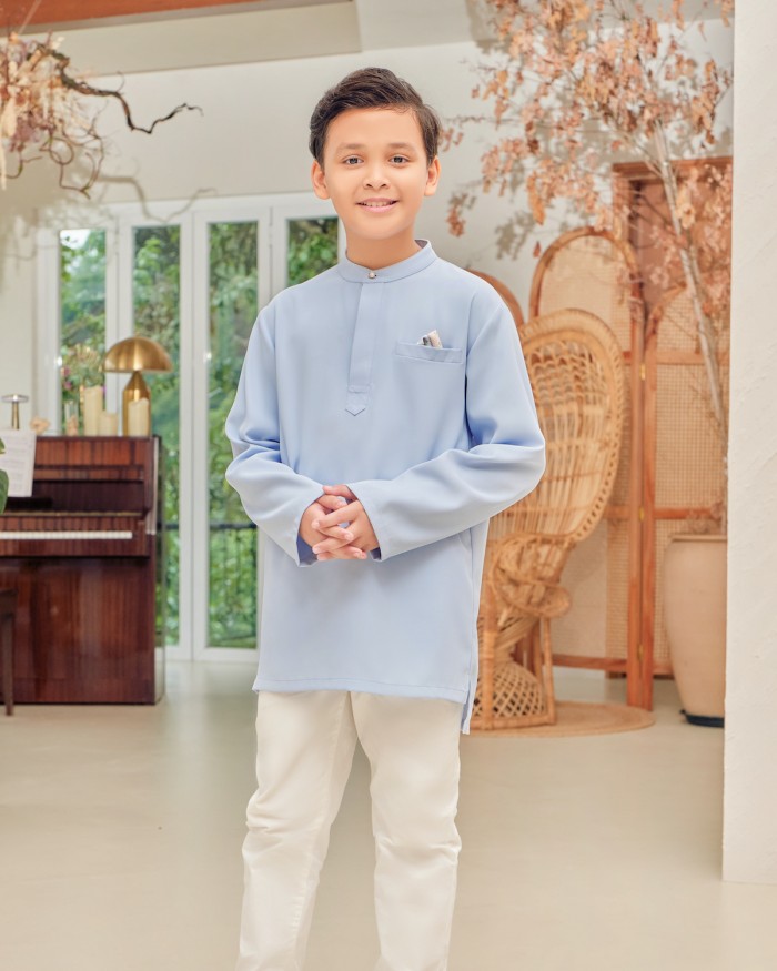 QALEESYA KURTA (KID) - BABY BLUE