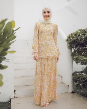 JULIA DRESS - MUSTARD GOLD