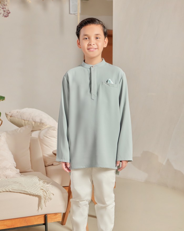 QALEESYA KURTA (KID) - TURQUOISE MINT