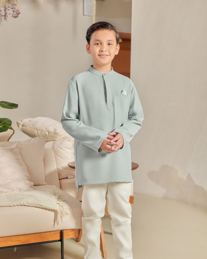 QALEESYA KURTA (KID) - TURQUOISE MINT