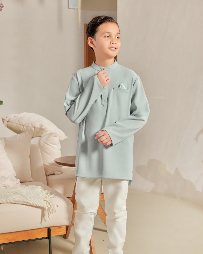 QALEESYA KURTA (KID) - TURQUOISE MINT