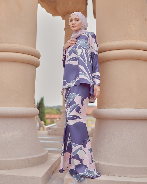KISSA CRYSTAL KURUNG - PURPLE