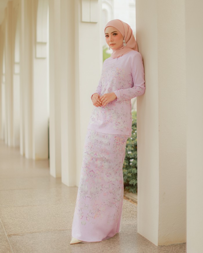 LOVELLA CRYSTAL KURUNG - LILAC PINK
