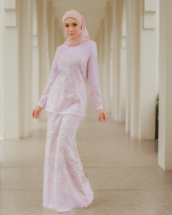 LOVELLA CRYSTAL KURUNG - LILAC PINK