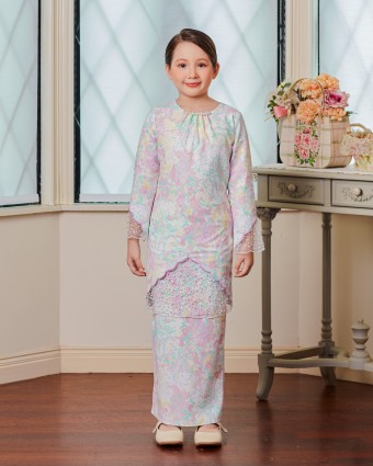 PEARLISYA KURUNG (KID) - MAUVE YELLOW