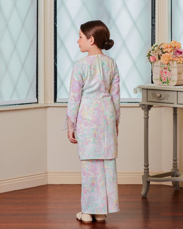 PEARLISYA KURUNG (KID) - MAUVE YELLOW