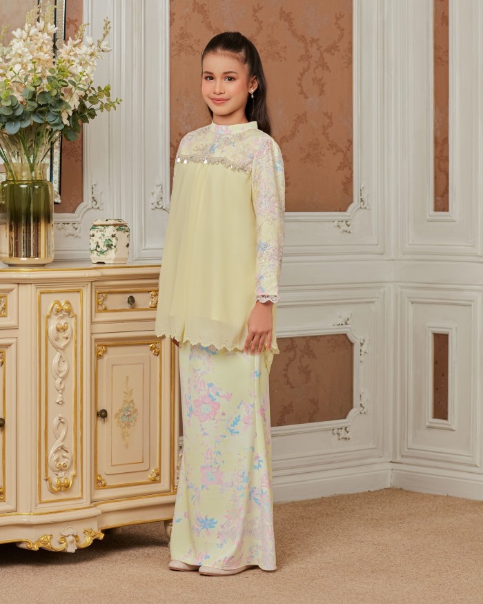 SERYNN KURUNG (KID) - SOFT YELLOW
