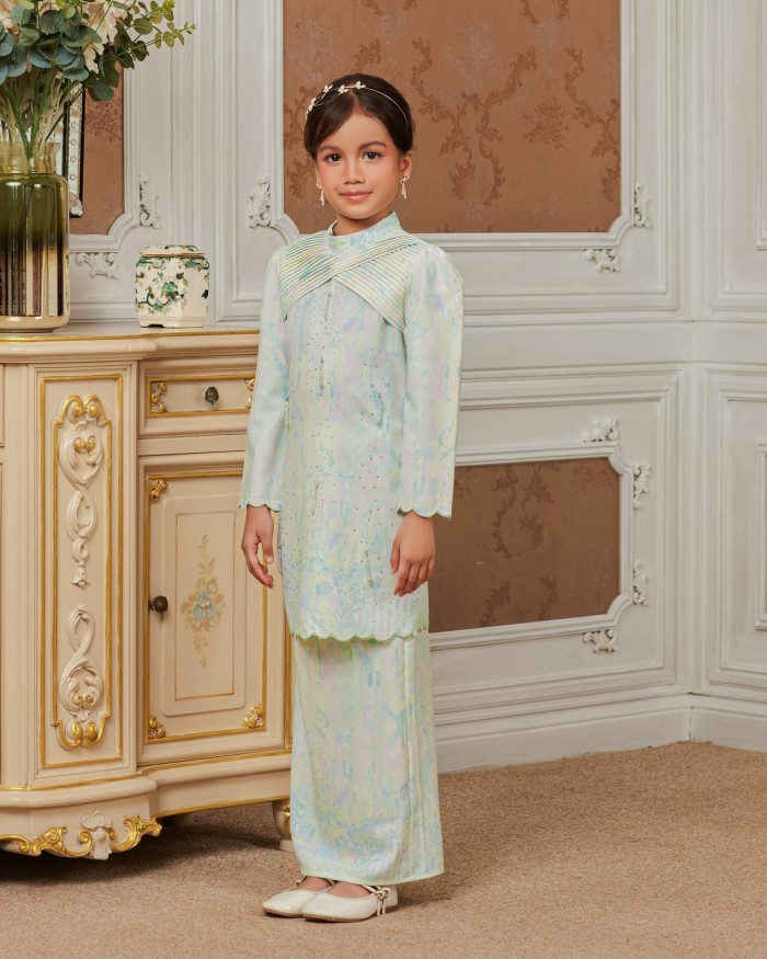BELYNDA KURUNG (KID) - MINT GREEN