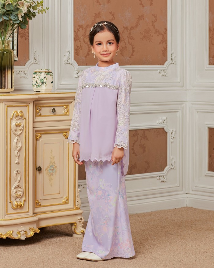 SERYNN KURUNG (KID) - PURPLE LILAC