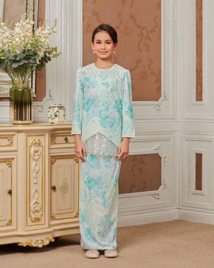 ELLENY KURUNG (KID) - TURQUOISE BLUE