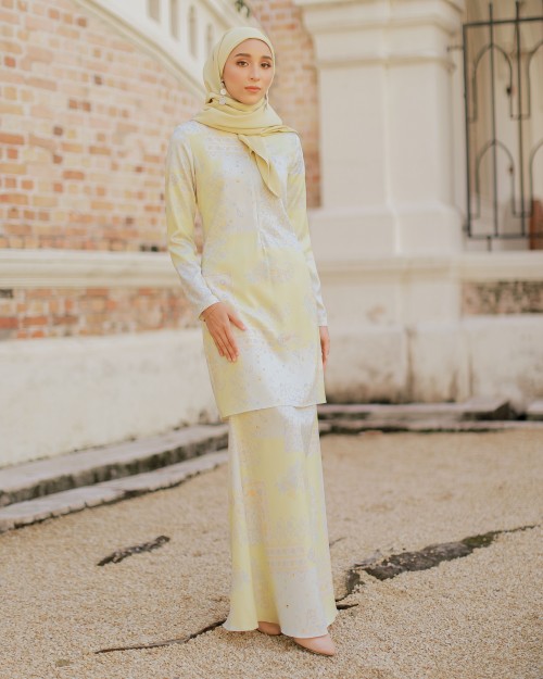 MARINA PREMIUM KURUNG - LEMON YELLOW