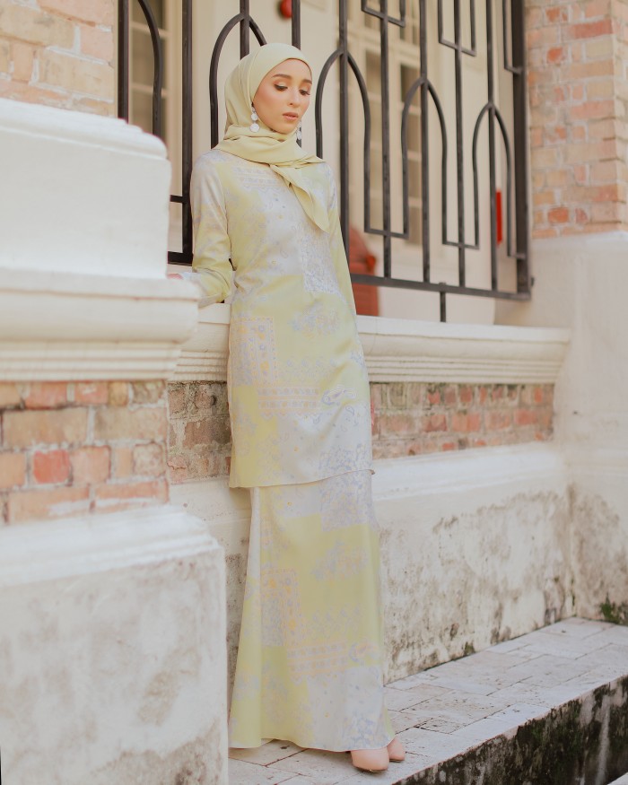 MARINA PREMIUM KURUNG - LEMON YELLOW