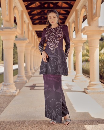 MAHSA KURUNG - BURGUNDY