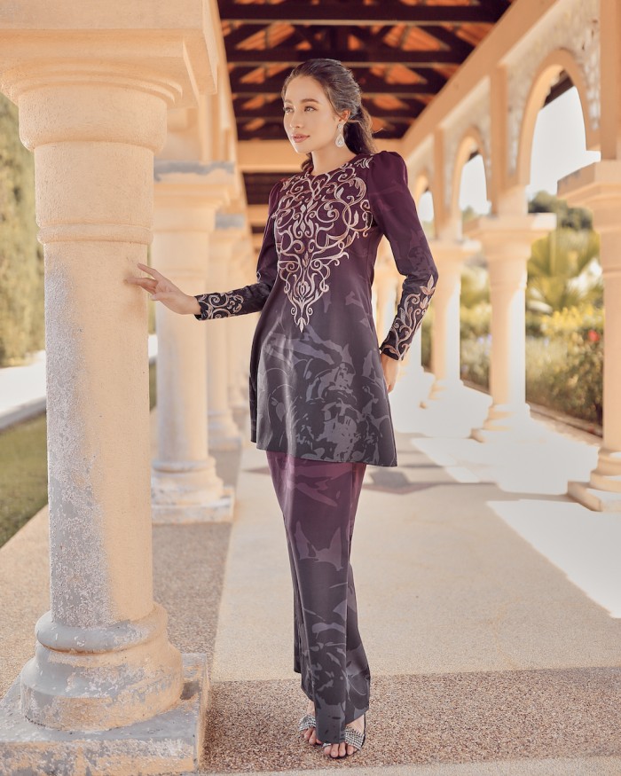 MAHSA KURUNG - BURGUNDY