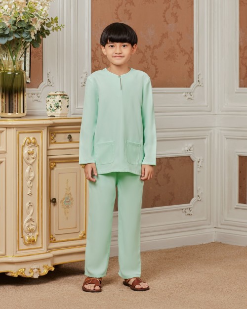 AJMAL BAJU MELAYU KID - MINT GREEN