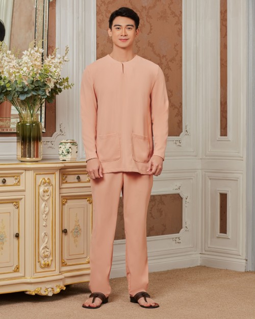 AJMAL BAJU MELAYU - PEACH ORANGE