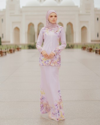 RANIA CRYSTAL KURUNG - PASTEL LILAC