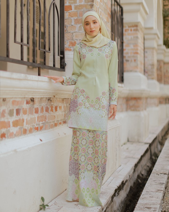 RIKA PREMIUM KURUNG - OLIVE