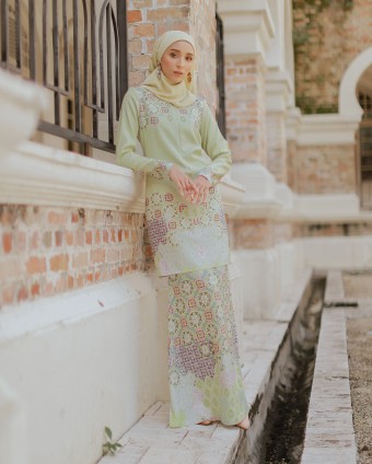 RIKA PREMIUM KURUNG - OLIVE