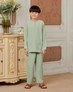 AJMAL BAJU MELAYU KID - SAGE GREEN