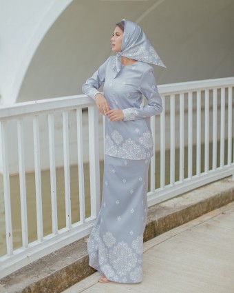 TARISA MINI KURUNG - SILVER GREY