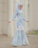 VICTORIA LACE KURUNG - TURQUOISE BLUE